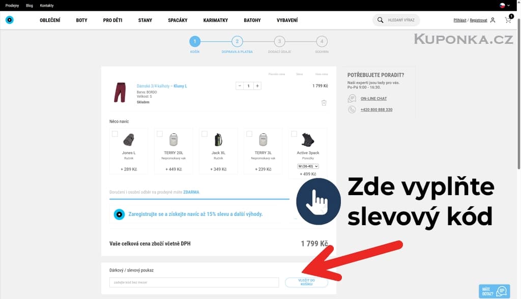 Kde zadat slevový kód na Husky