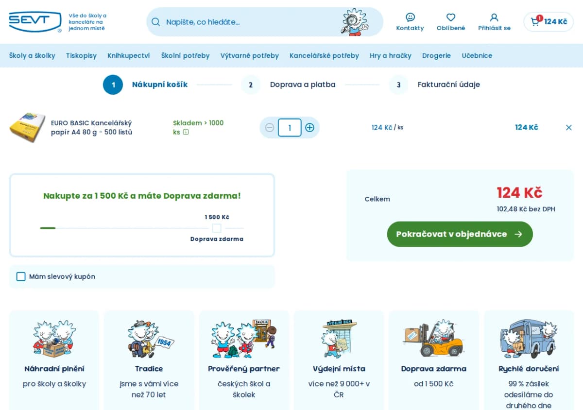 Kde zadat slevový kód na SEVT