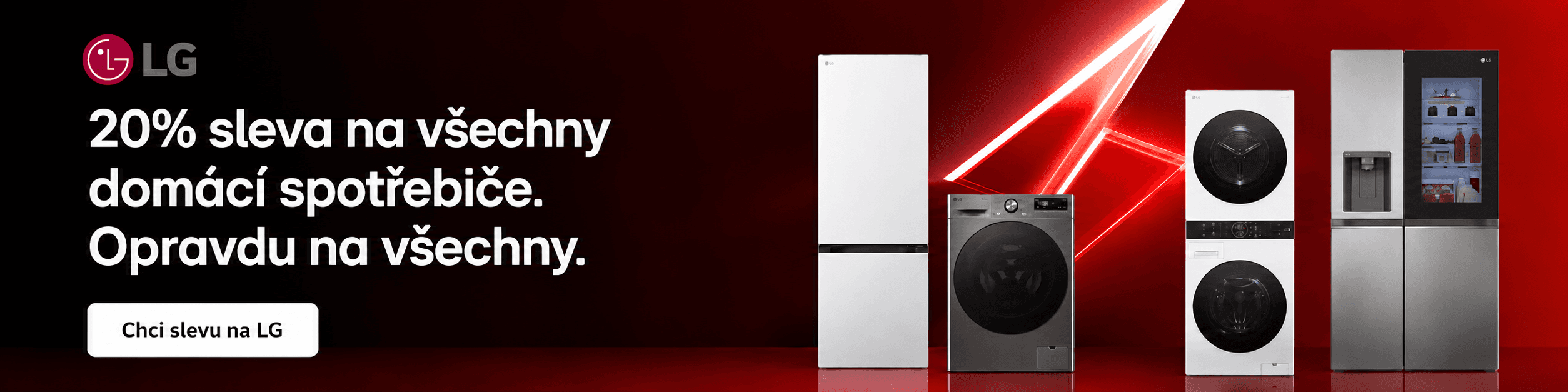 LG sleva 20 % na domácí spotřebiče