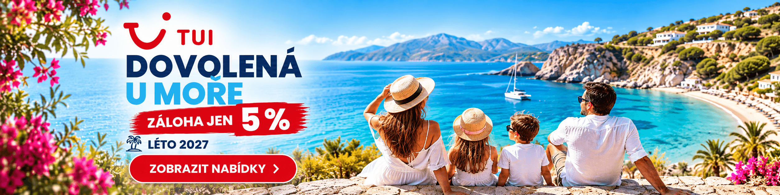TUI First minute zájezdy s 5% zálohou