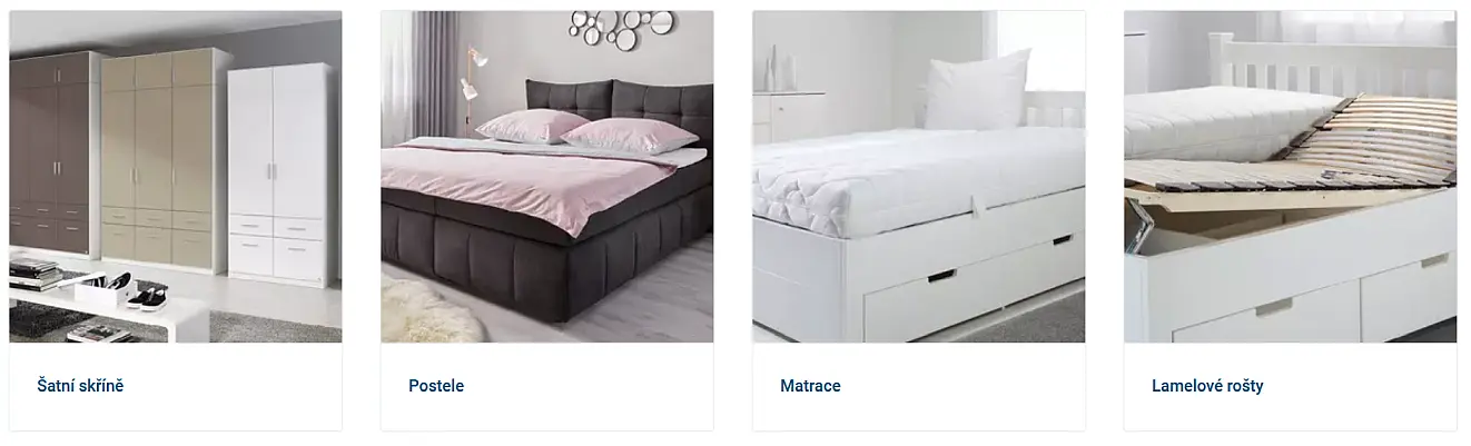 Mobelix postele a ložnice